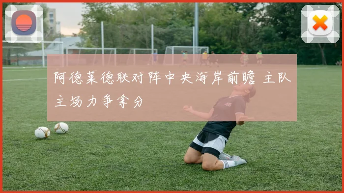 阿德莱德联对阵中央海岸前瞻 主队主场力争拿分